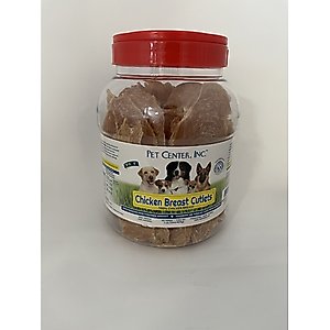 Pet Center Chicken Breast Tender Cutlet Dehydrated Dog Treats, 1-lb canister