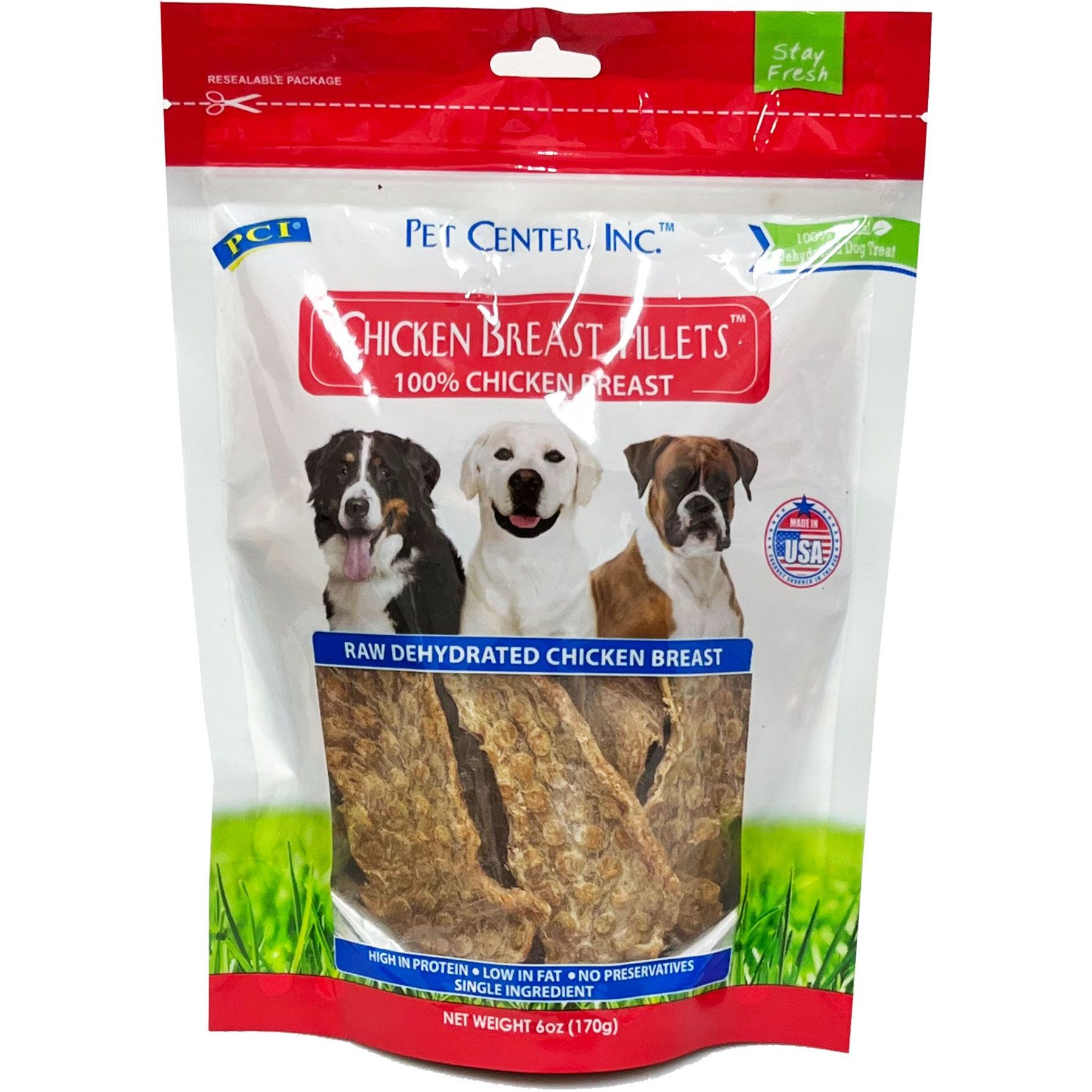 Pet Center Chicken Fillet Dog Treats, 6-oz bag