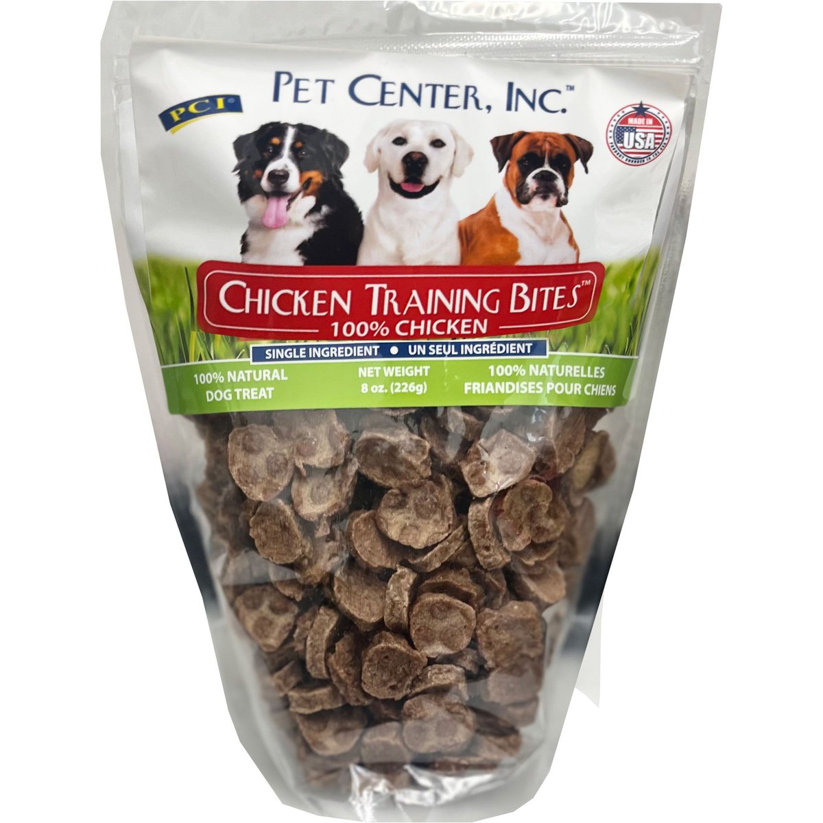 Pet Center Chicken Training Bites Limited Ingredient Jerky Dog Treats, 8-oz bag