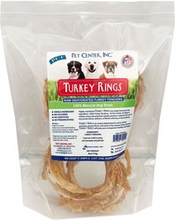 Pet Center Turkey Rings Dog Treats, 4-oz bag