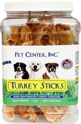 Pet Center Turkey Sticks Dog Treats, 8-oz canister