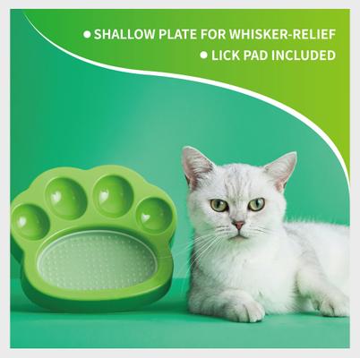 Show full view: Pet Dream House PAW Mini 2-in-1 Cat & Dog Slow Feeder & Lick Pad, Small, Green slide 4 of 10