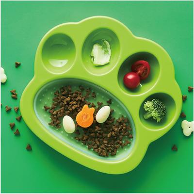 Show full view: Pet Dream House PAW Mini 2-in-1 Cat & Dog Slow Feeder & Lick Pad, Small, Green slide 5 of 10