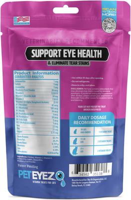 Show full view: Pet Eyez Chicken Freeze-Dried Vision & Tear Stain Treats for Cats, 35 count slide 3 of 5