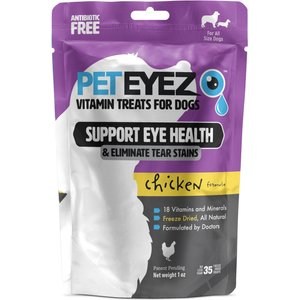 Pet Eyez Chicken Freeze-Dried Vision & Tear Stain Treats for Dogs, 35 count