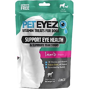 Pet Eyez Lamb Freeze-Dried Vision & Tear Stain Treats for Dogs, 35 count