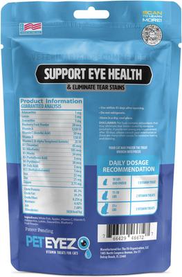 Show full view: Pet Eyez Whitefish Freeze-Dried Vision & Tear Stain Treats for Cats, 35 count slide 3 of 4