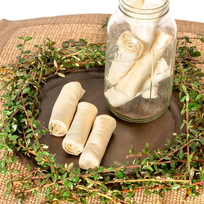 Show full view: Pet Factory American Beefhide 4-inch Rolls Natural Flavored Chewy Dog Treats, 16 count slide 3 of 5