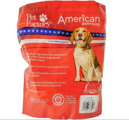 Show full view: Pet Factory American Beefhide Chips Natural Flavored Chewy Dog Treats, 32-oz bag slide 4 of 4