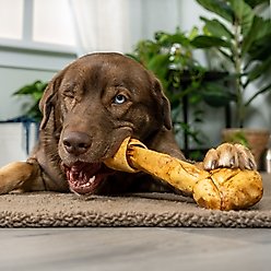 Pet Factory Beefhide 12-inch Peanut Butter Flavored Dog Bones, 1 count slide 2 of 8