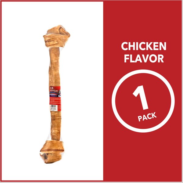 Pet Factory Beefhide 21-inch Chicken Flavored Dog Bones, 1 count