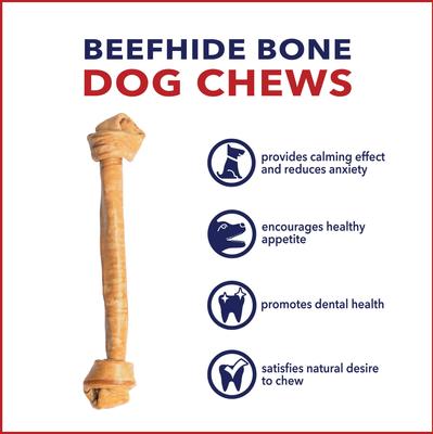 Show full view: Pet Factory Beefhide 21-inch Chicken Flavored Dog Bones, 1 count slide 8 of 8