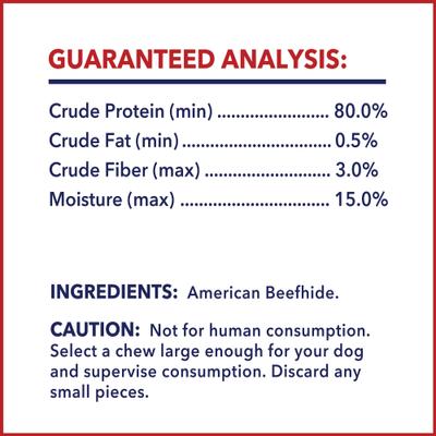 Show full view: Pet Factory Beefhide 4-inch Natural Flavored Dog Bones, 24 count slide 5 of 10