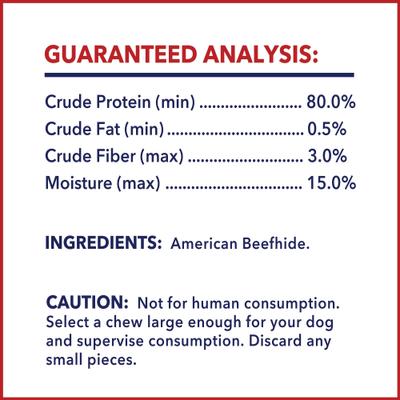 Show full view: Pet Factory Beefhide 4 to 5-inch Natural Flavored Dog Bones, 22 count slide 7 of 10