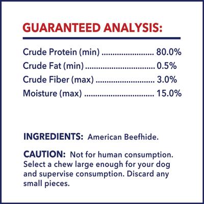 Show full view: Pet Factory Beefhide 5-inch Chip Rolls Natural Flavored Dog Hard Chews, 18 count slide 5 of 11