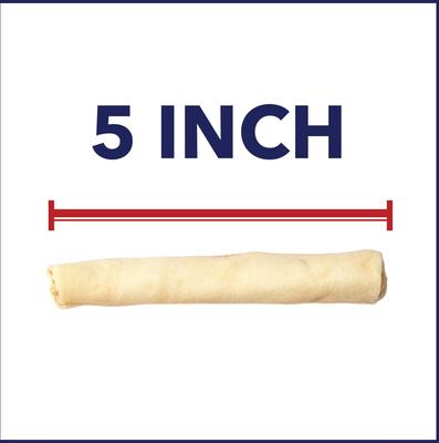 Show full view: Pet Factory Beefhide 5-inch Chip Rolls Natural Flavored Dog Hard Chews, 22 count slide 7 of 11