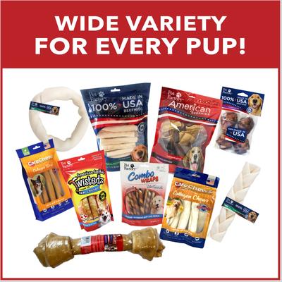 Show full view: Pet Factory Beefhide 5-inch Twist Sticks Chicken Flavored Dog Hard Chews, 1-lb bag slide 9 of 10