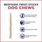 Show in main carousel: Pet Factory Beefhide 5-inch Twist Sticks Natural Flavored Dog Hard Chews, 1-lb bag slide 8 of 11