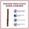 Show in main carousel: Pet Factory Beefhide 5-inch Twist Sticks Peanut Butter Flavored Dog Hard Chews, 1-lb bag slide 8 of 10