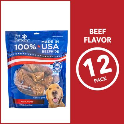 Show full view: Pet Factory Beefhide 6-inch Beef Flavored Dog Bones, 12 count slide 6 of 10