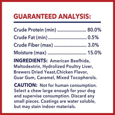 Show full view: Pet Factory Beefhide 6-inch Chicken Flavored Dog Bones, 12 count slide 5 of 10