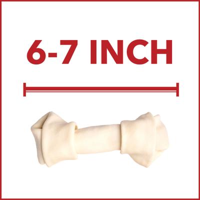 Show full view: Pet Factory Beefhide 6 to 7-inch Natural Flavored Dog Bones, 10 count slide 7 of 9