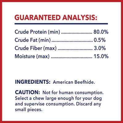 Show full view: Pet Factory Beefhide 6 to 7-inch Natural Flavored Dog Bones, 8 count slide 5 of 10