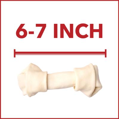 Show full view: Pet Factory Beefhide 6 to 7-inch Natural Flavored Dog Bones, 8 count slide 7 of 10