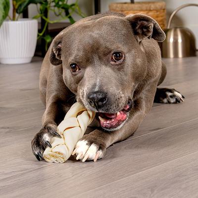 Show full view: Pet Factory Beefhide 7-inch Braided Sticks Natural Flavored Chewy Dog Treats, 6 count slide 3 of 6