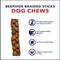Show in main carousel: Pet Factory Beefhide 7-inch Braided Sticks Peanut Butter Flavored Dog Hard Chews, 6 count slide 8 of 10