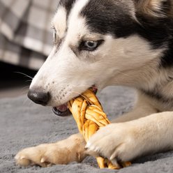 Pet Factory Beefhide 7-inch Braided Sticks Variety Pack Beef & Chicken Flavored Dog Hard Chews, 6 count slide 2 of 9