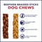 Show in main carousel: Pet Factory Beefhide 7-inch Braided Sticks Variety Pack Beef & Chicken Flavored Dog Hard Chews, 6 count slide 7 of 11