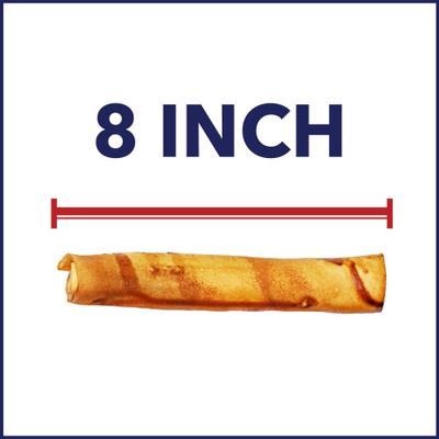 Show full view: Pet Factory Beefhide 8-inch Rolls Beef & Chicken Flavored Dog Hard Chews, 10 count slide 7 of 11