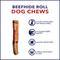 Show in main carousel: Pet Factory Beefhide 8-inch Rolls Beef Flavored Dog Hard Chews, 15 count slide 9 of 10