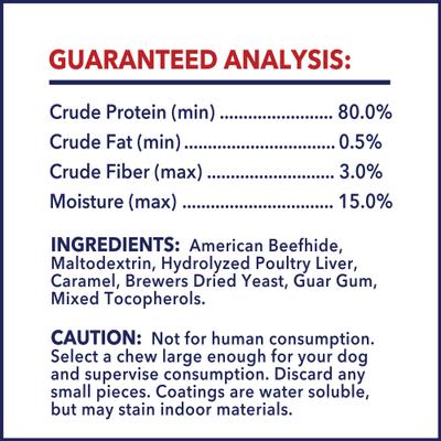 Show full view: Pet Factory Beefhide 8-inch Rolls Chicken Flavored Dog Hard Chews, 15 count slide 5 of 10