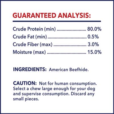 Show full view: Pet Factory Beefhide 8-inch Rolls Natural Flavored Dog Hard Chews, 15 count slide 5 of 11