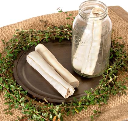 Show full view: Pet Factory Beefhide 8-inch Rolls Natural Flavored Dog Hard Chews, 15 count slide 10 of 11