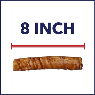 Show full view: Pet Factory Beefhide 8-inch Rolls Peanut Butter Flavored Dog Hard Chews, 10 count slide 7 of 10