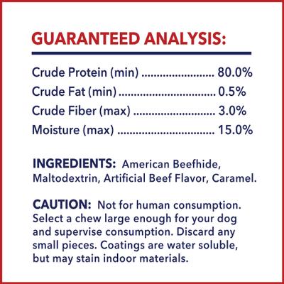 Show full view: Pet Factory Beefhide Chip Rolls 5-inch Beef & Chicken Flavored Dehydrated Dog Hard Chews, 50 count slide 5 of 10