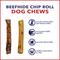 Show in main carousel: Pet Factory Beefhide Chip Rolls 5-inch Beef & Chicken Flavored Dehydrated Dog Hard Chews, 50 count slide 8 of 10