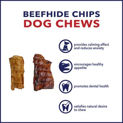 Show full view: Pet Factory Beefhide Chips Beef & Chicken Flavored Dog Hard Chews, 8-oz bag slide 8 of 10