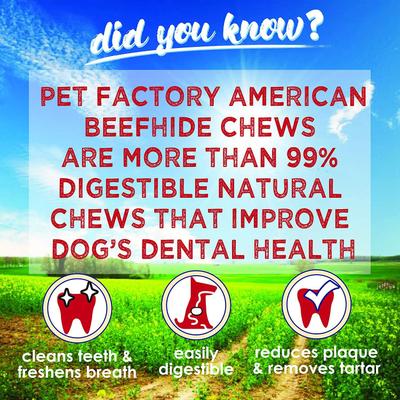 Show full view: Pet Factory Beefhide Chips Chicken Flavored Dog Hard Chews, 22-oz bag slide 4 of 8