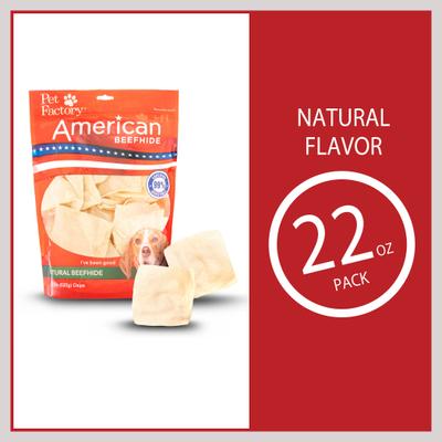 Show full view: Pet Factory Beefhide Chips Natural Flavored Dog Hard Chews, 22-oz bag slide 6 of 10