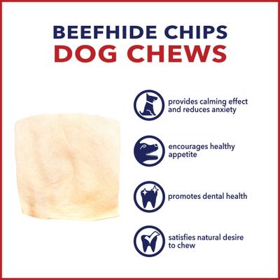 Show full view: Pet Factory Beefhide Chips Natural Flavored Dog Hard Chews, 22-oz bag slide 8 of 10