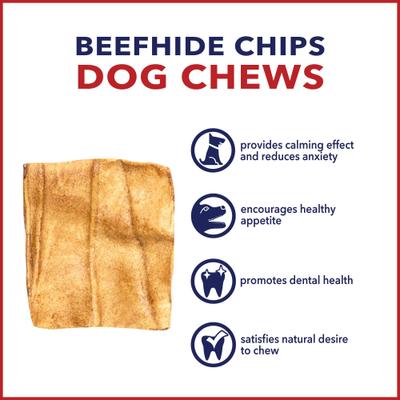 Show full view: Pet Factory Beefhide Chips Peanut Butter Flavored Dog Hard Chews, 22-oz bag slide 8 of 10