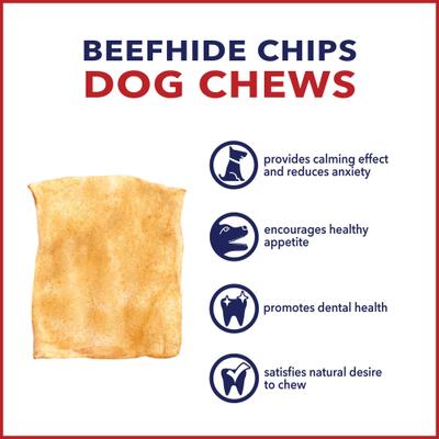 Show full view: Pet Factory Beefhide Chips Vanilla Flavored Dog Hard Chews, 22-oz bag slide 8 of 10
