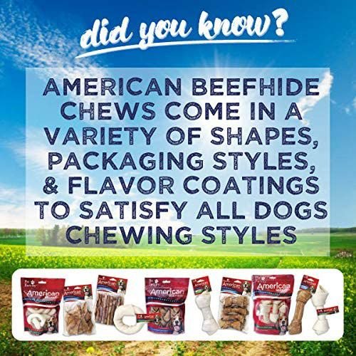 Pet Factory Beefhide Mini Rolls 3-inch Natural Flavored Dog Hard Chews, 40 count