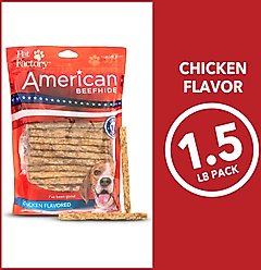 Pet Factory Beefhide Munchy Mini Rolls 5-inch Chicken Flavored Dog Hard Chews, 1.5-lb bag slide 2 of 9