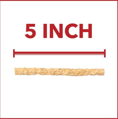 Show full view: Pet Factory Beefhide Munchy Mini Rolls 5-inch Natural Flavored Dog Hard Chews, 1.5-lb bag slide 7 of 10