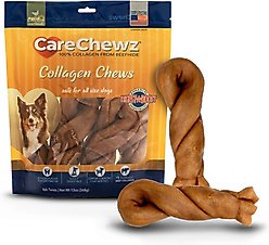 Pet Factory CareChewz 6 to 7-inch Collagen Twist Chicken Flavored Dog Hard Chews, 6 count